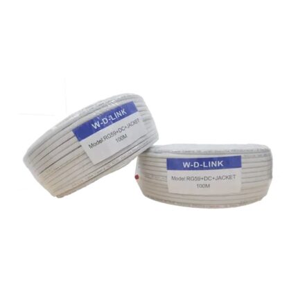 Câble coaxial RG59 avec alimentation et jacket 100m