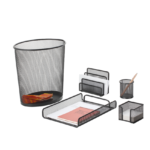 Set De 5 Pièces D'Accessoires De Bureau - Noir