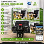 Caméra de Surveillance Solaire AI 4G/Wi-Fi – 4K Ultra HD