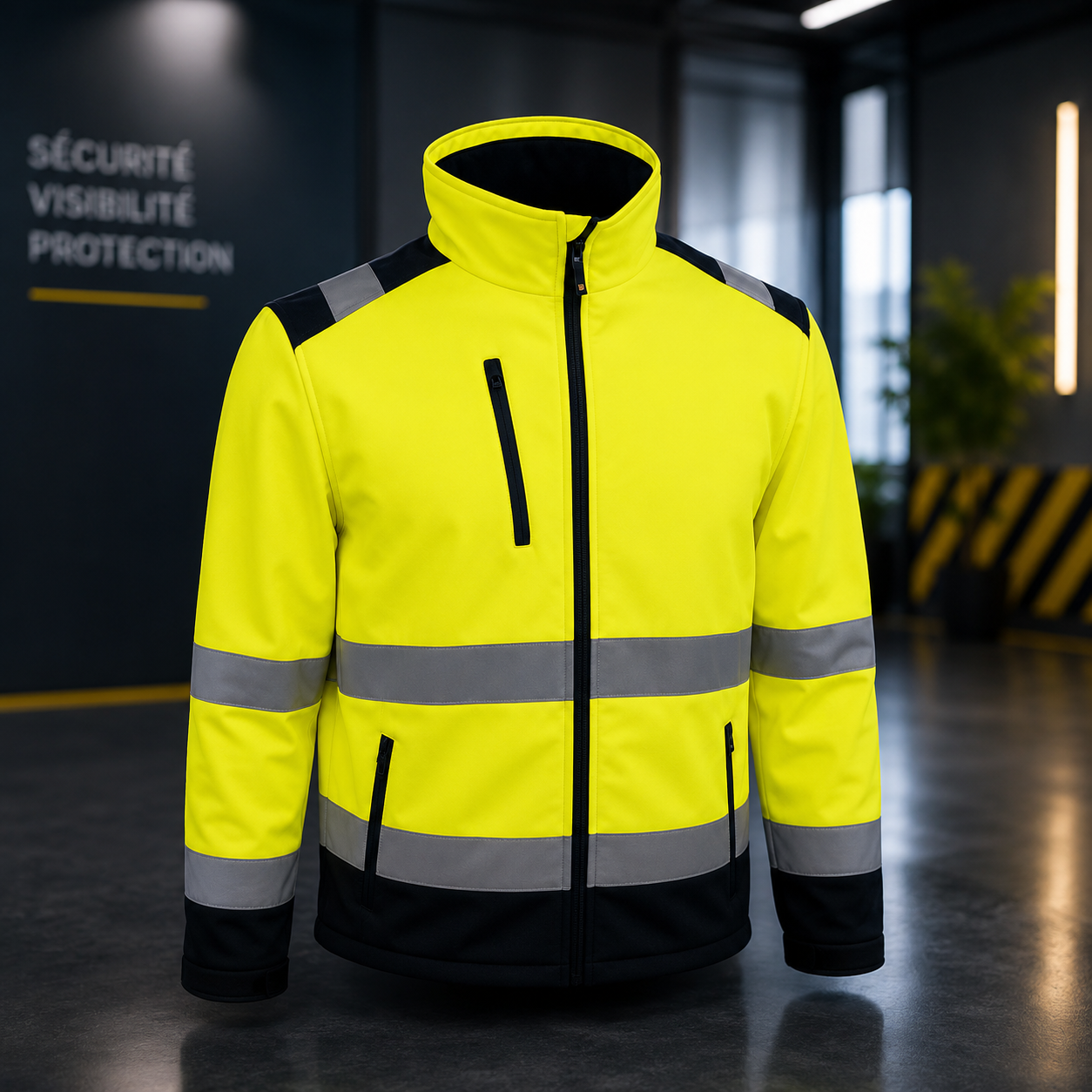 ChatGPT Image 15 juin 2026, 19_29_06 VESTE SOFTSHELL DE SIGNALISATION.TRIPLE COUCHE, MEMBRANE PU – Image 1