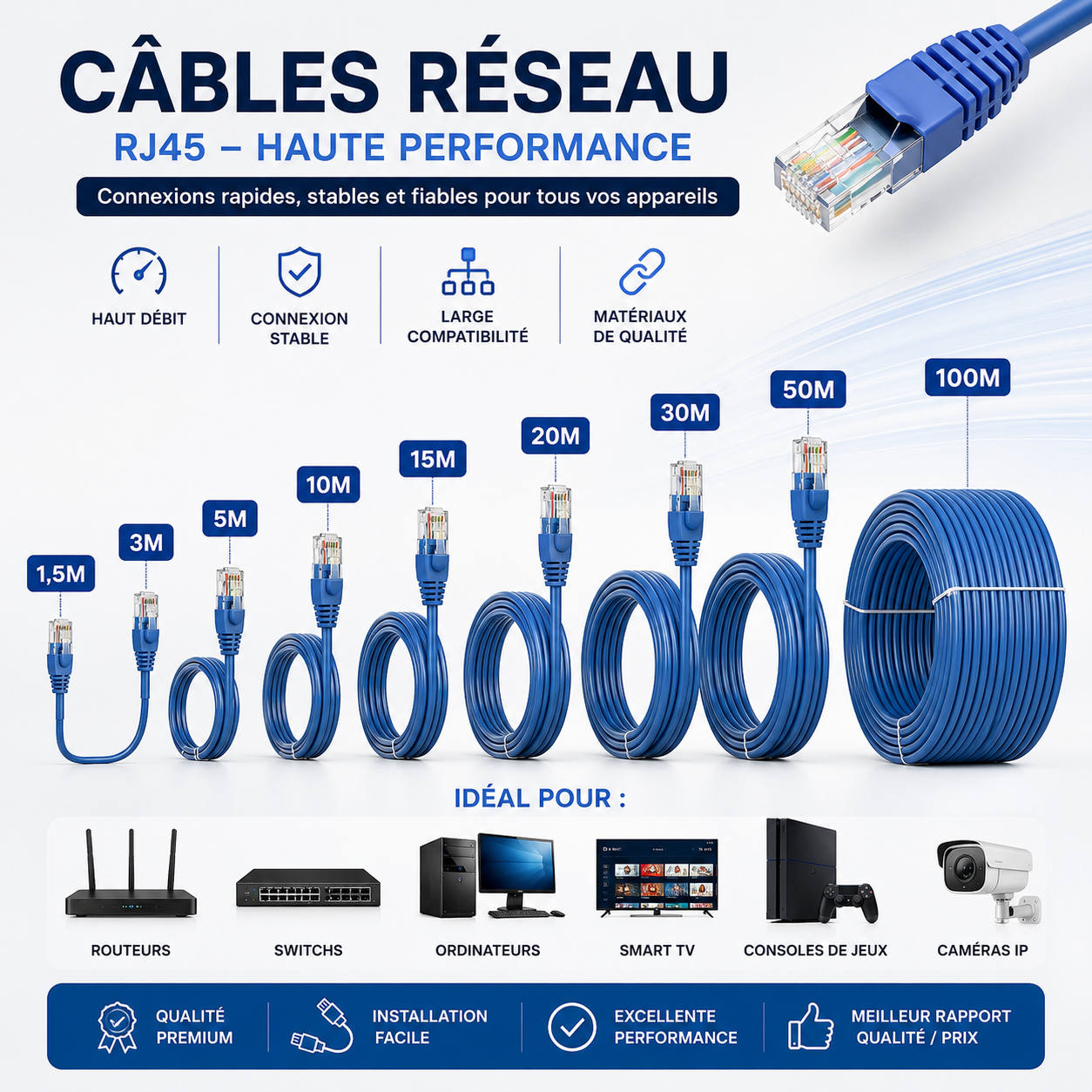 e961c761-9cba-41d7-a01c-63f9152915b7 Câble Réseau Ethernet RJ45 CAT6 – Image 1