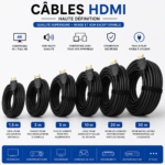 Câbles HDMI Haute Définition – De 1,5 m à 30 m